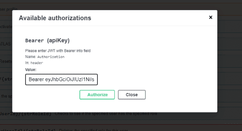 Swagger Authorization